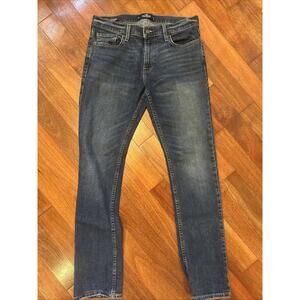 Hollister Epic Flex Slim Straight Jeans Men’s 31x34 Med Dark Wash Blue Denim